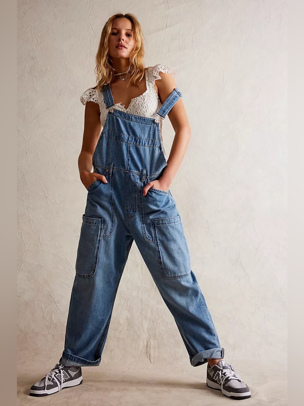 Free People We The Free Way Back Overalls - S (Lydia Blue)